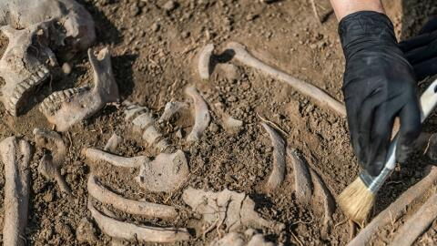 Skelett im Bleisarg stellt Forschende vor Rätsel