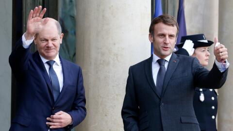 Olaf Scholz und Emmanuel Macron