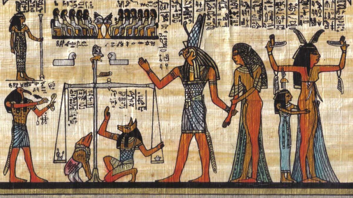 Altes Ägypten Dieser meterlange Papyrus enthält Zaubersprüche aus dem