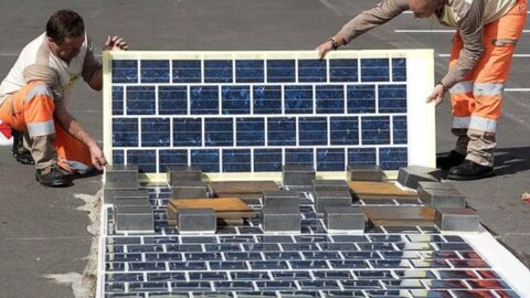 La France inaugure le chantier de la première route solaire au monde