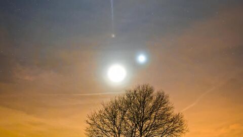 Un Français prend une incroyable photo de l'ISS, la Lune, Mars et Vénus saluée par la NASA