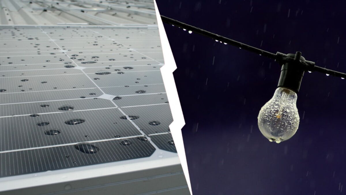 Un panneau solaire hybride crée de l'électricité grâce à la pluie — free download
