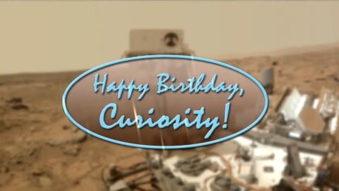Le rover Curiosity se chante 'Joyeux anniversaire' sur Mars