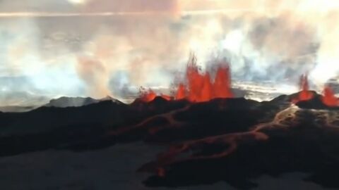 Bardarbunga : les impressionnantes images de l'éruption du volcan islandais