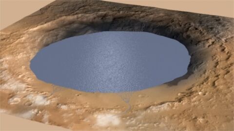 Mars : Curiosity confirme que le cratère Gale était autrefois un lac