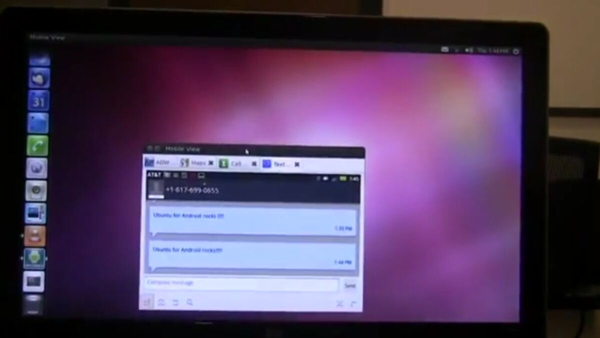 Ubuntu affiche votre smartphone sur un écran de PC