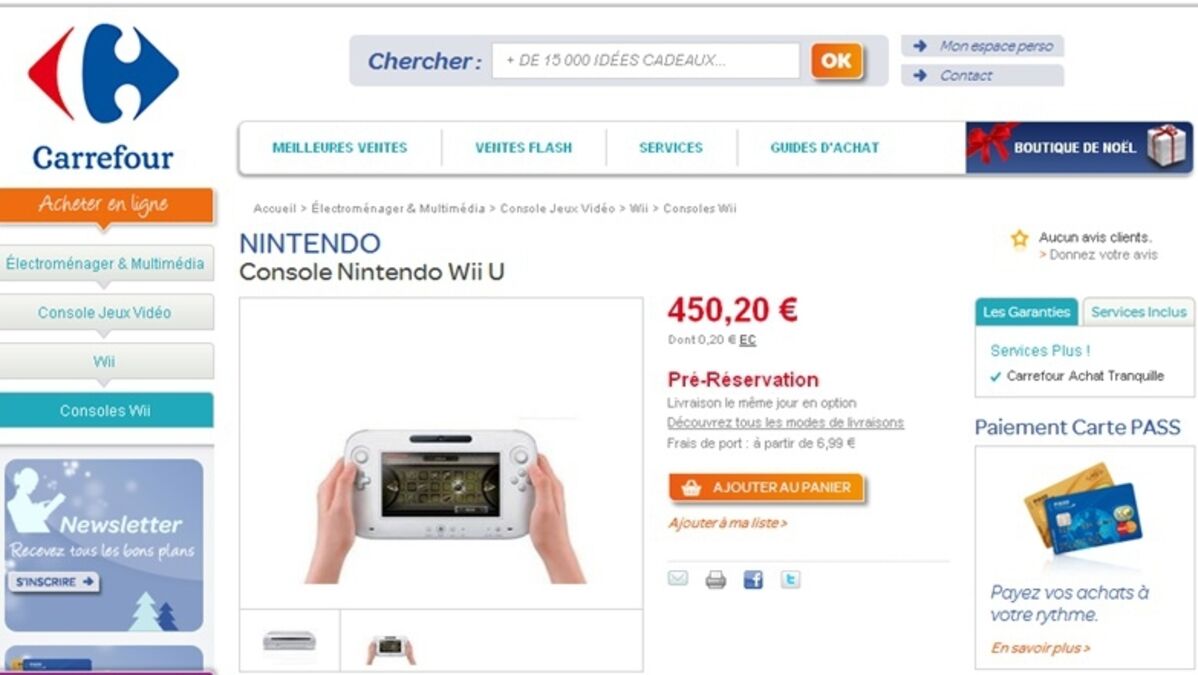 Armoedig aansluiten Meander Carrefour dévoile le prix de la Wii U