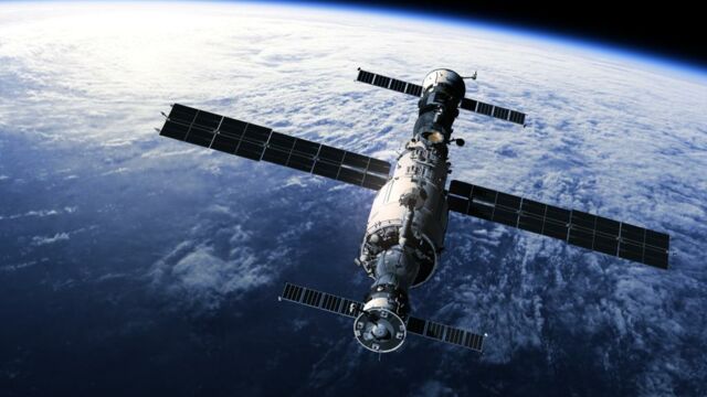 Illustration d'un vaisseau spatial de SpaceX.
