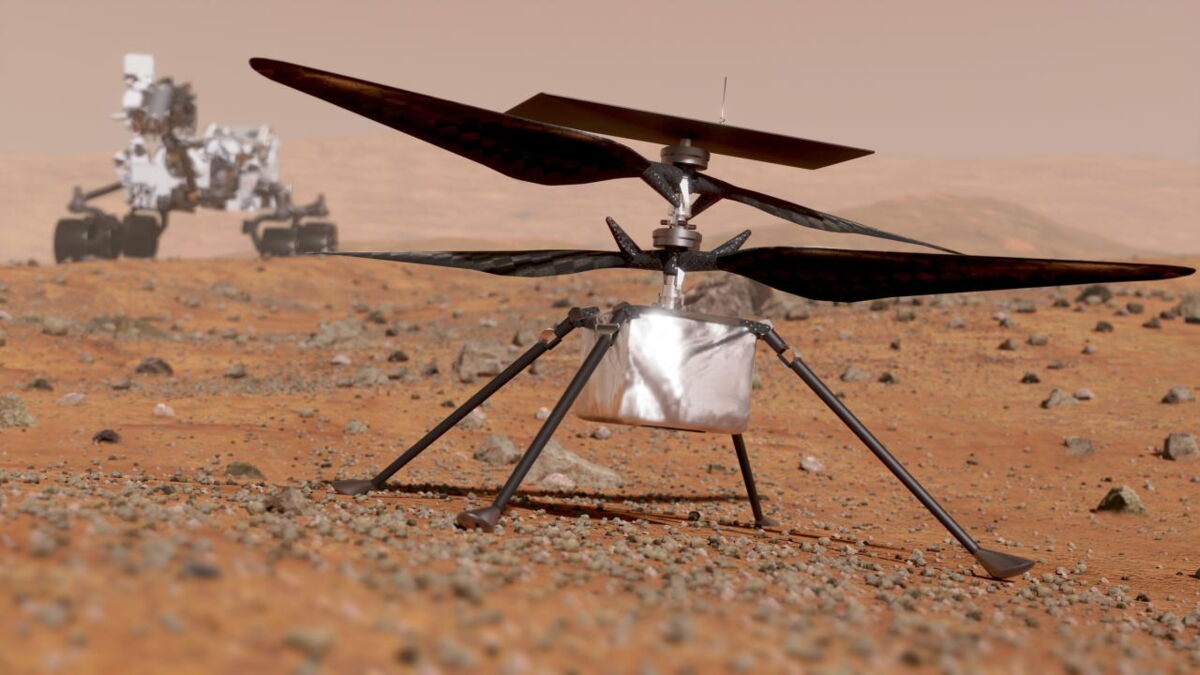 Mars un objet non identifié s’est accroché à l’hélicoptère Ingenuity