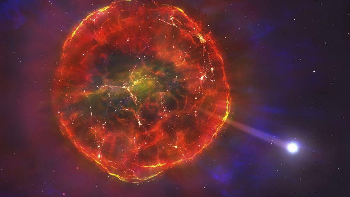 Diese Supernova, die in die falsche Richtung explodiert, fasziniert Forscher