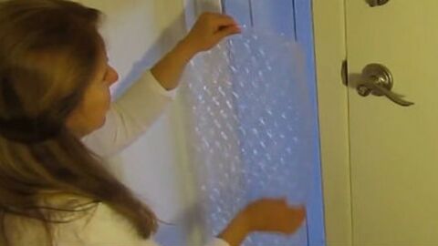 She Takes Bubble Wrap And Places It On Her Window And The Outcome Is Remarkable