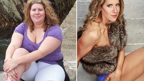 After losing half of her bodyweight this woman was unrecognisable