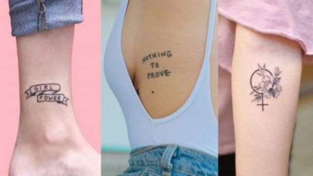 39 Inked Sentiments Exploring Meaningful Tattoos : Girl Power Tattoo on  Back Leg I Take You | Wedding Readings | Wedding Ideas | Wedding Dresses |  Wedding Theme