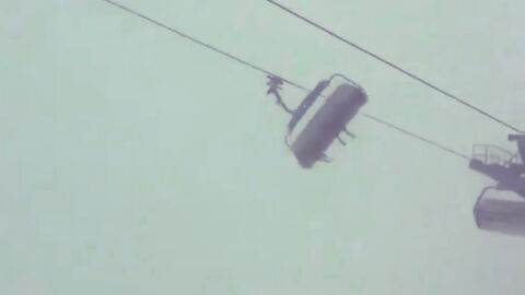 These Two Skiers Narrowly Escaped With Their Lives After Being Caught In The Middle Of A Violent Storm