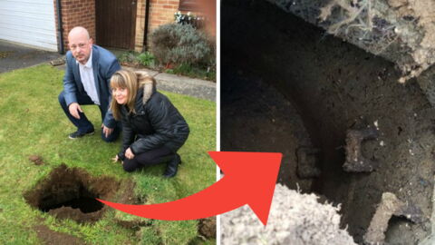 This Couple Were Gobsmacked To Discover A Mysterious Pit In Their Garden