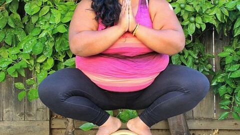 Body-confident yoga enthusiast proves anyone can take part in inspiring photos
