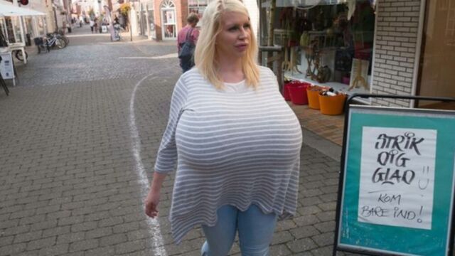 This woman has Europe's 'biggest boobs