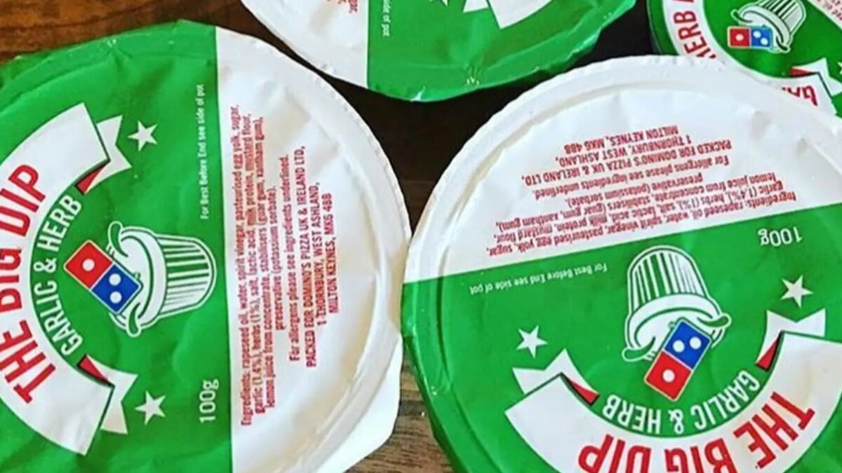 Domino's Garlic and Herb Big Dip has more calories than two McDonald's cheeseburgers