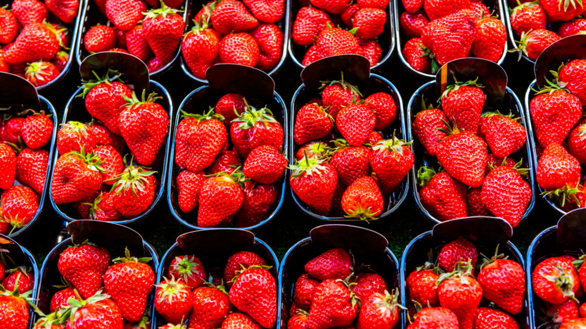 This video of insects living in strawberries has been traumatising the