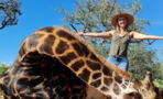 For Valentine's Day, she poached a giraffe and posed with its still bloody heart