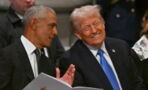 Donald Trump reacts to viral moment where he and Barack Obama are laughing together