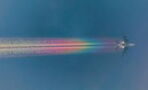 An Airplane Leaves A Spectacular Rainbow Trail (VIDEO)