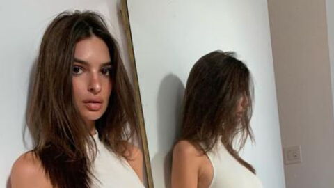Emily Ratajkowski Looked Extra Hot In A Tight, White Outfit