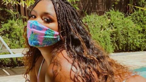 Lizzo’s Take on This Summer’s Style Is a Bikini, Mask and Glove Combo