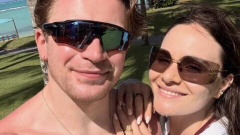 Holly Ramsay is loved-up with husband Adam Peaty during luxury honeymoon