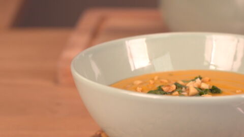 The Perfect Sweet Potato And Peanut Butter Soup Recipe To Keep You Warm Through These Cold, Winter Months