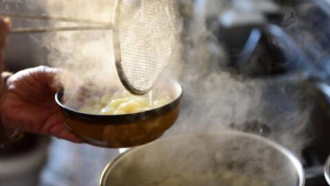 You should never throw away the water after cooking pasta