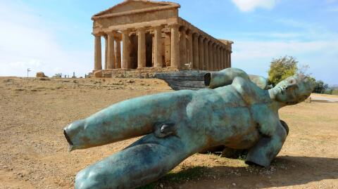 Archaeologists uncover never-seen-before statue of ancient Greek god
