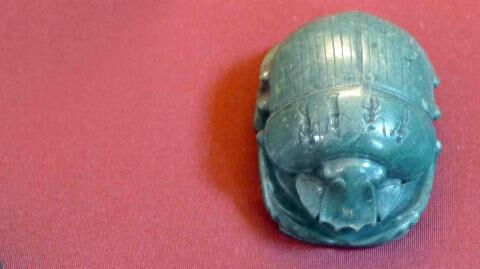 School students discover a 3,000-year-old Egyptian scarab in a surprising location
