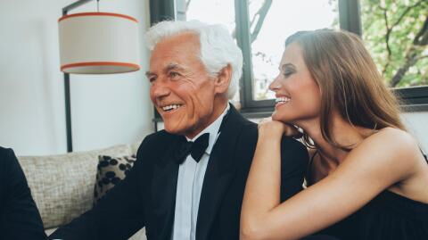 He's old enough to be her grandad but they're actually happily married