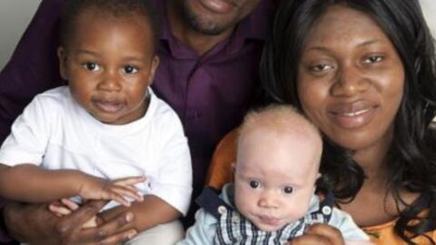 This couple got a big surprise when they gave birth to a child that looked nothing like them