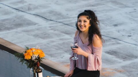 Confined to his house, this guy asks out a girl using only a drone