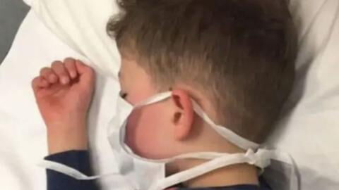 A mother's cry for help after her 'perfectly healthy' five-year-old boy tests positive for coronavirus (VIDEO)