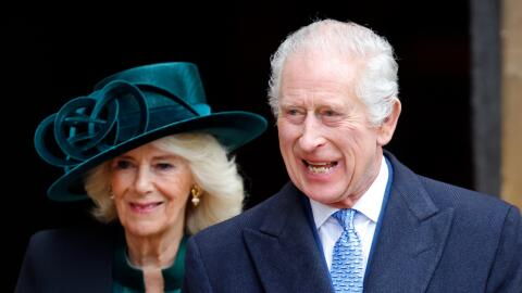 King Charles: The monarch shook dozens of hands at Easter outing