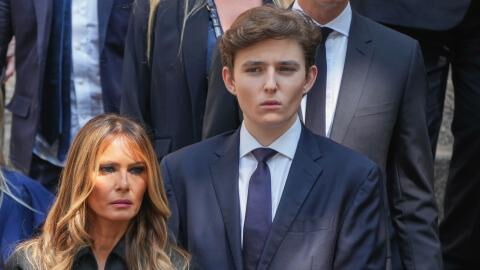 Melania Trump and Barron talk about their life in the spotlight, source claims: 'She tries to normalize his life'