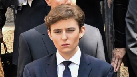 Barron Trump: Fake video of the 18-year-old helping a homeless man is going viral