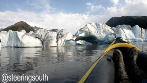 These Two Kayakers Narrowly Escaped Death After An Iceberg Collapsed
