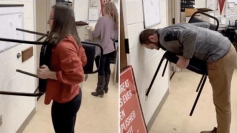 "Chair Challenge": The New Viral Challenge That Men Can't Complete! (VIDEO)