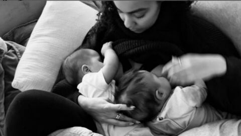 Little Mix Leigh-Anne Pinnock shares a picture breastfeeding
