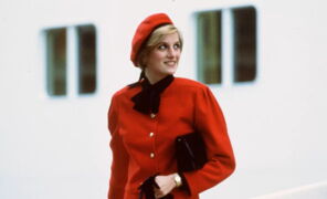 Princess Diana was once caught naked by a group of workers