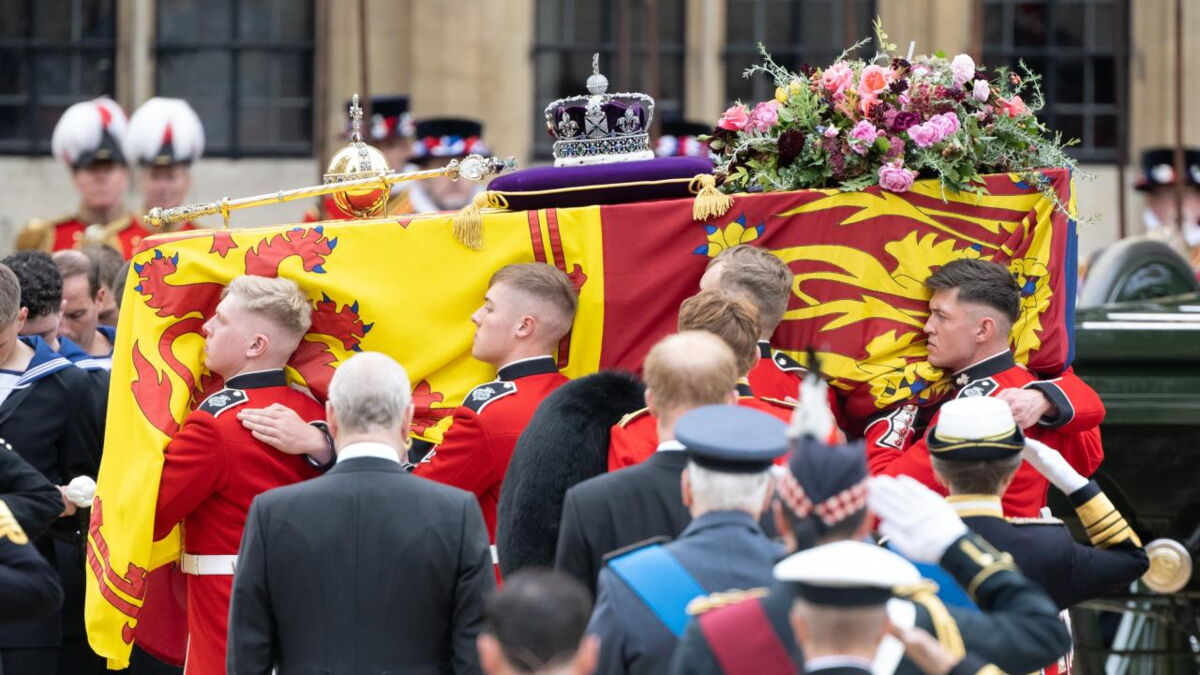The Queen's guardsman who her coffin at state funeral found