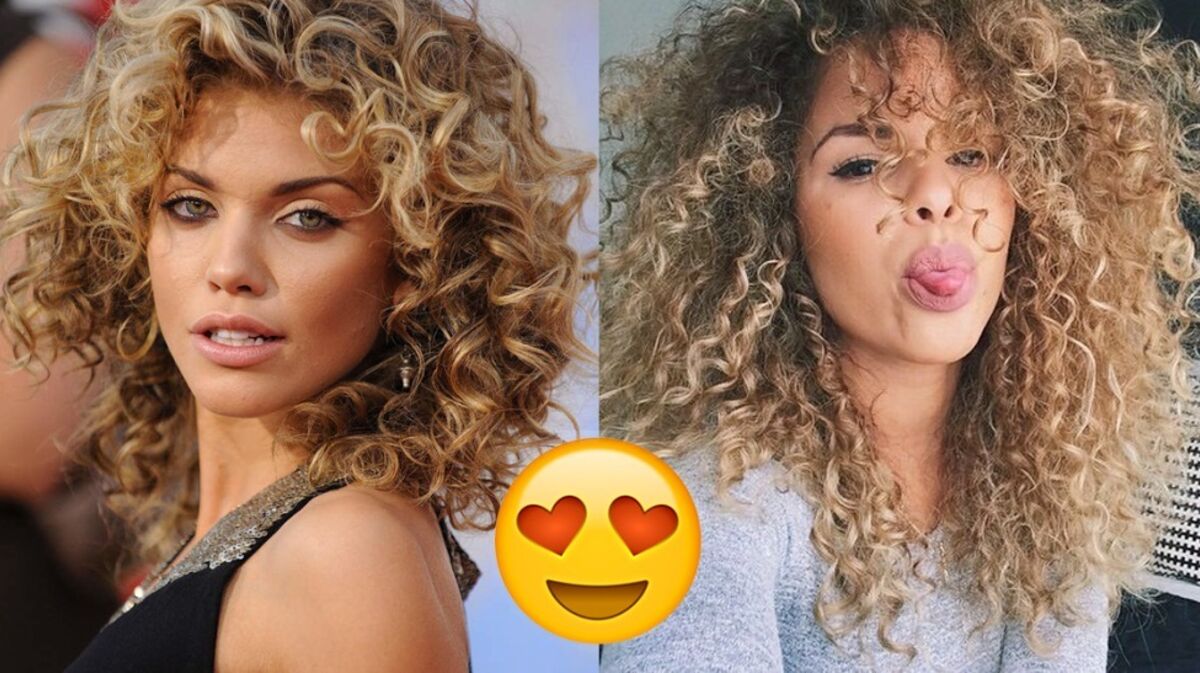 balayage sur cheveux bouclés