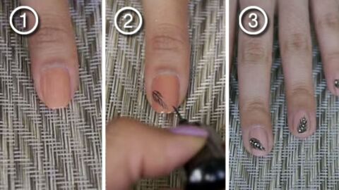 Ce nail art est très simple à faire. A tester illico !