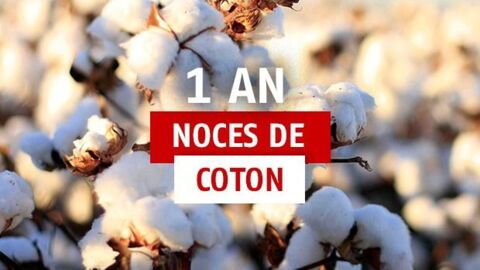 1 An De Mariage Idees Cadeaux Pour Feter Les Noces De Coton