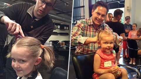 Dans ce salon de coiffure, les papas apprennent à coiffer leurs filles