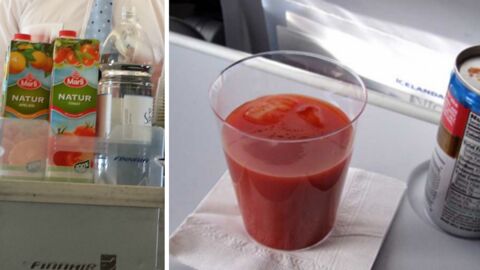 Pourquoi tout le monde boit du jus de tomate en avion